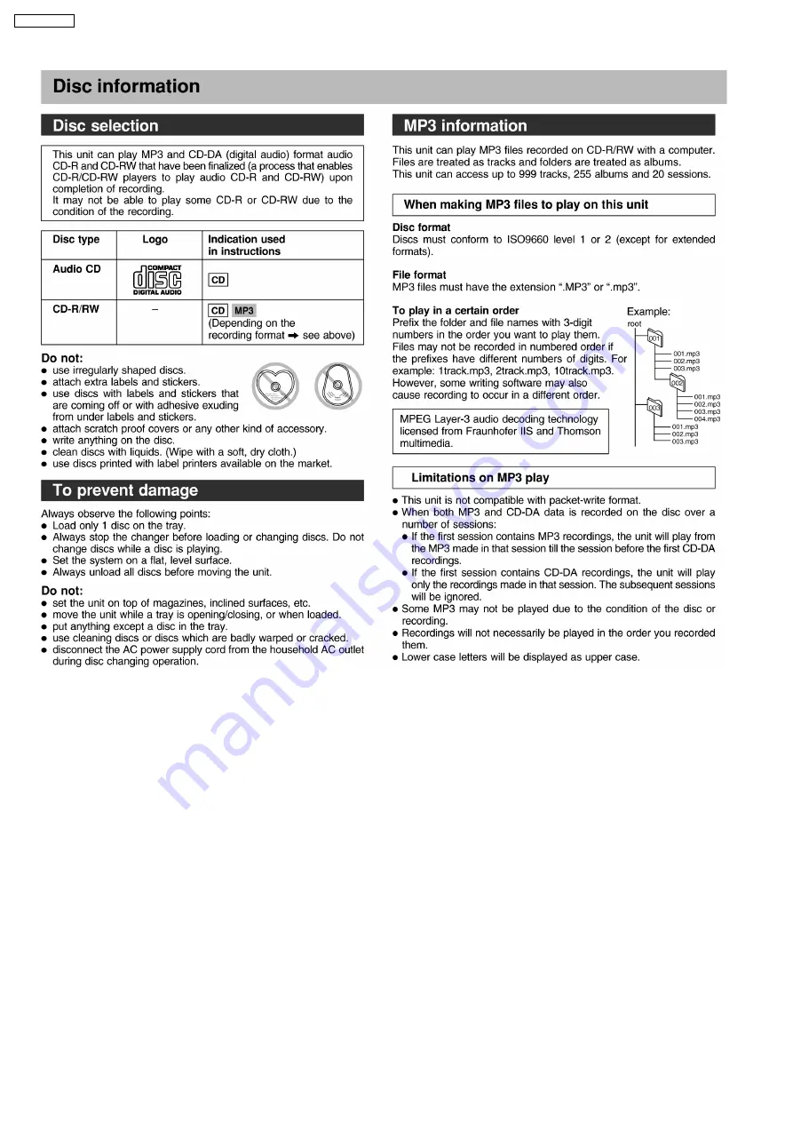 Panasonic SA-AK331GCP Service Manual Download Page 10