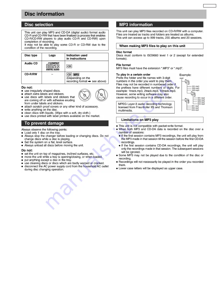 Panasonic SA-AK633P Service Manual Download Page 11