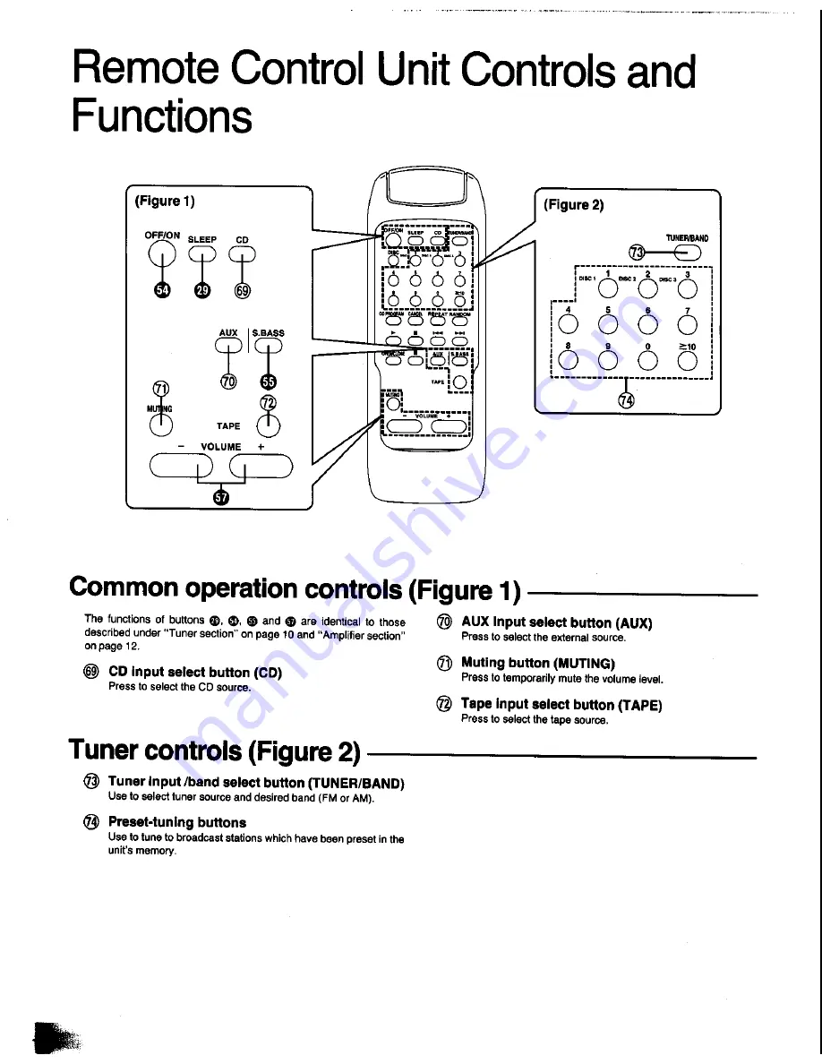 Panasonic SA-CH60 Operating Instructions Manual Download Page 14