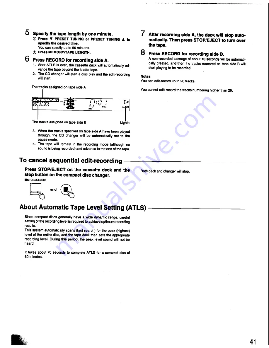 Panasonic SA-CH60 Operating Instructions Manual Download Page 41