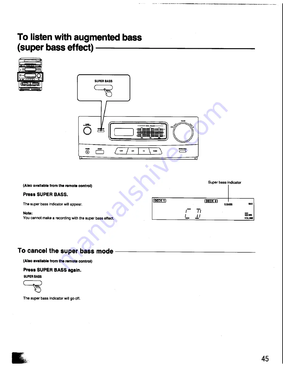 Panasonic SA-CH60 Operating Instructions Manual Download Page 45