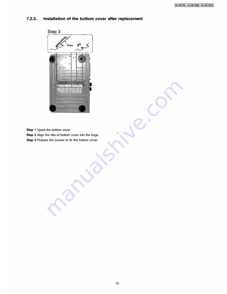 Panasonic SA-HE75E Service Manual Download Page 15