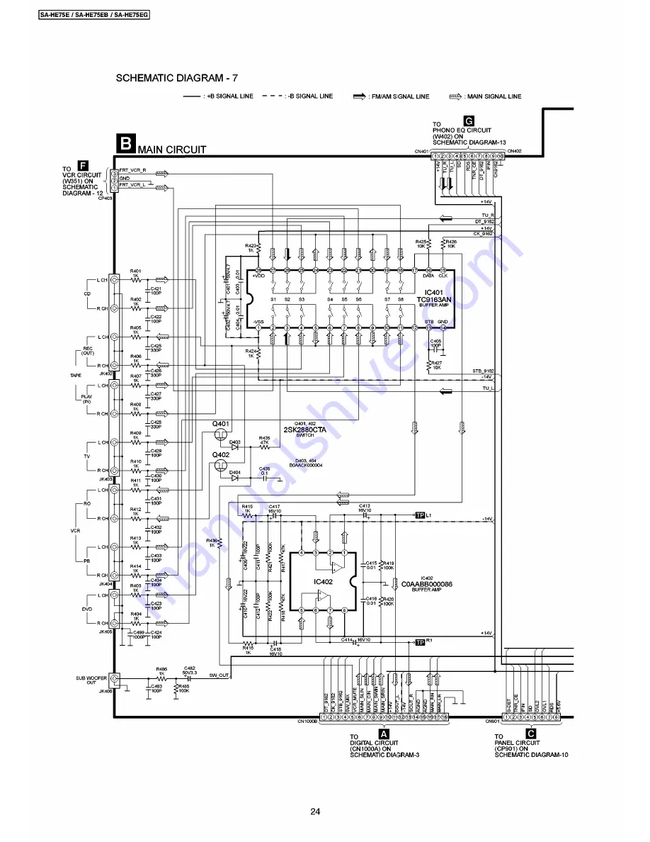 Panasonic SA-HE75E Service Manual Download Page 24