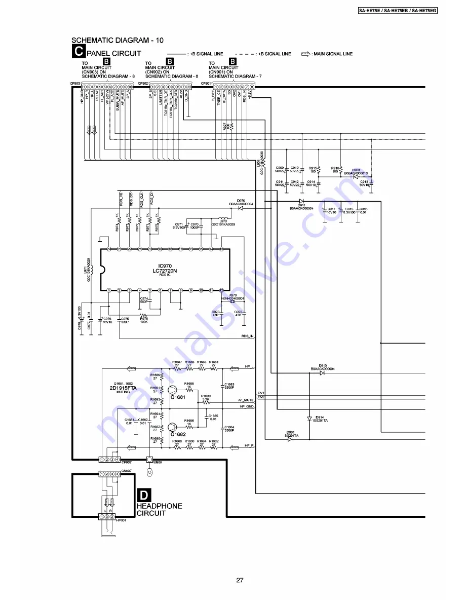 Panasonic SA-HE75E Service Manual Download Page 27