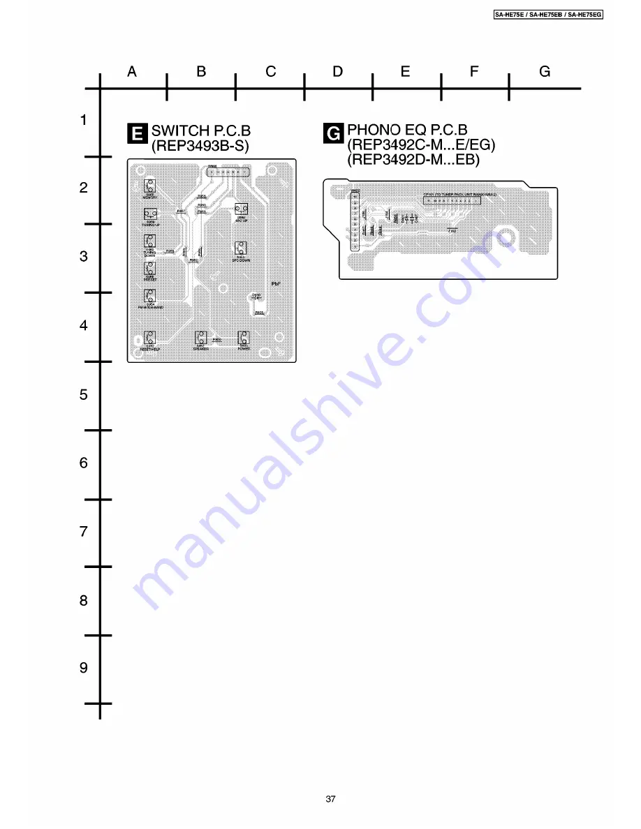 Panasonic SA-HE75E Service Manual Download Page 37