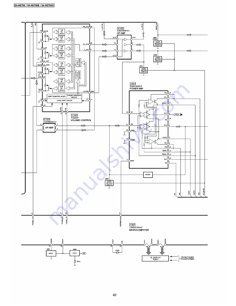 Panasonic SA-HE75E Service Manual Download Page 42