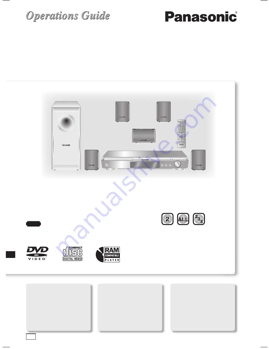 Panasonic SA-HT340 Скачать руководство пользователя страница 1