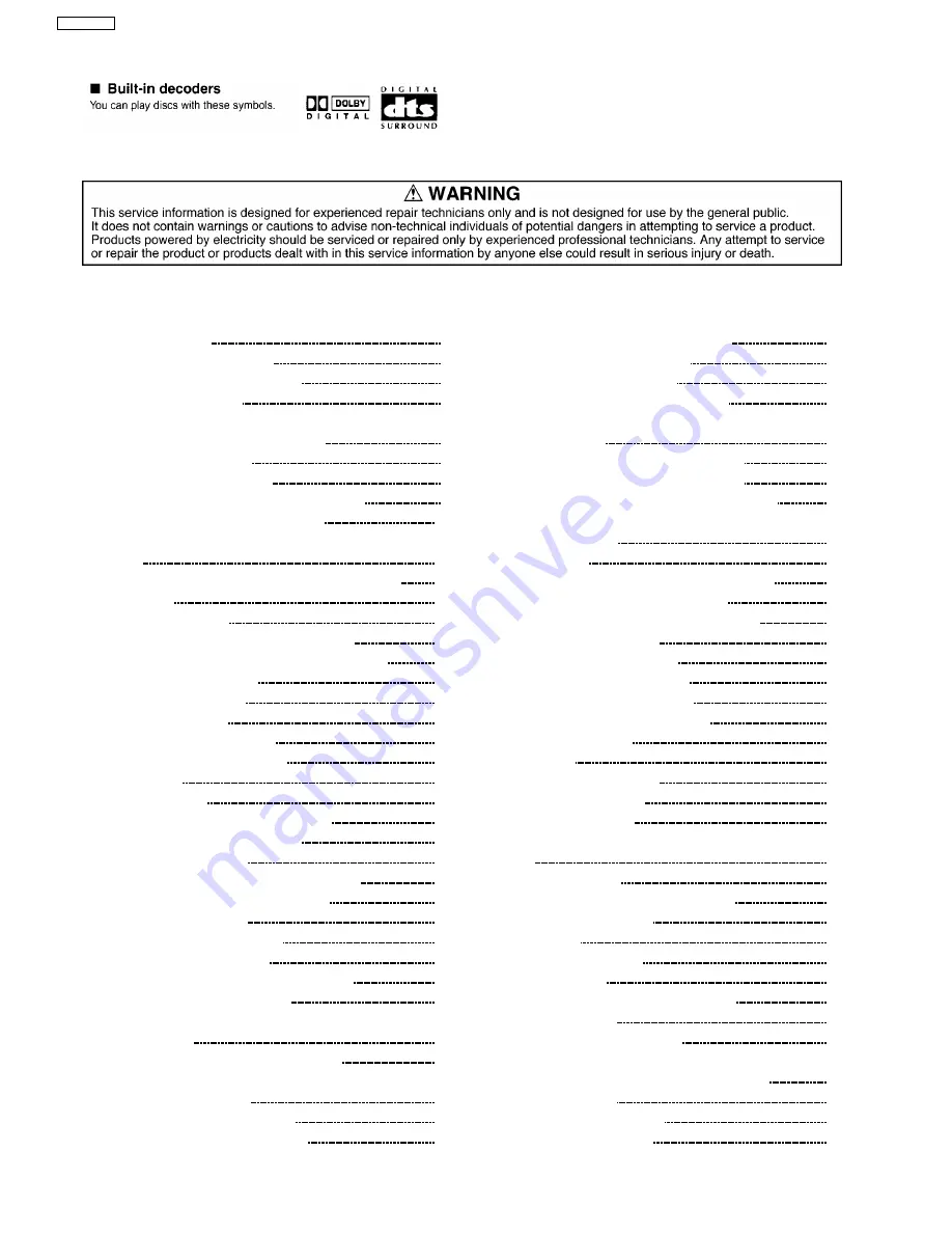 Panasonic SA-HT995EE Service Manual Download Page 4