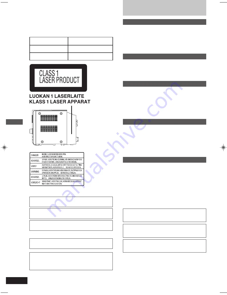 Panasonic SA-PM9 Operating Instructions Manual Download Page 2