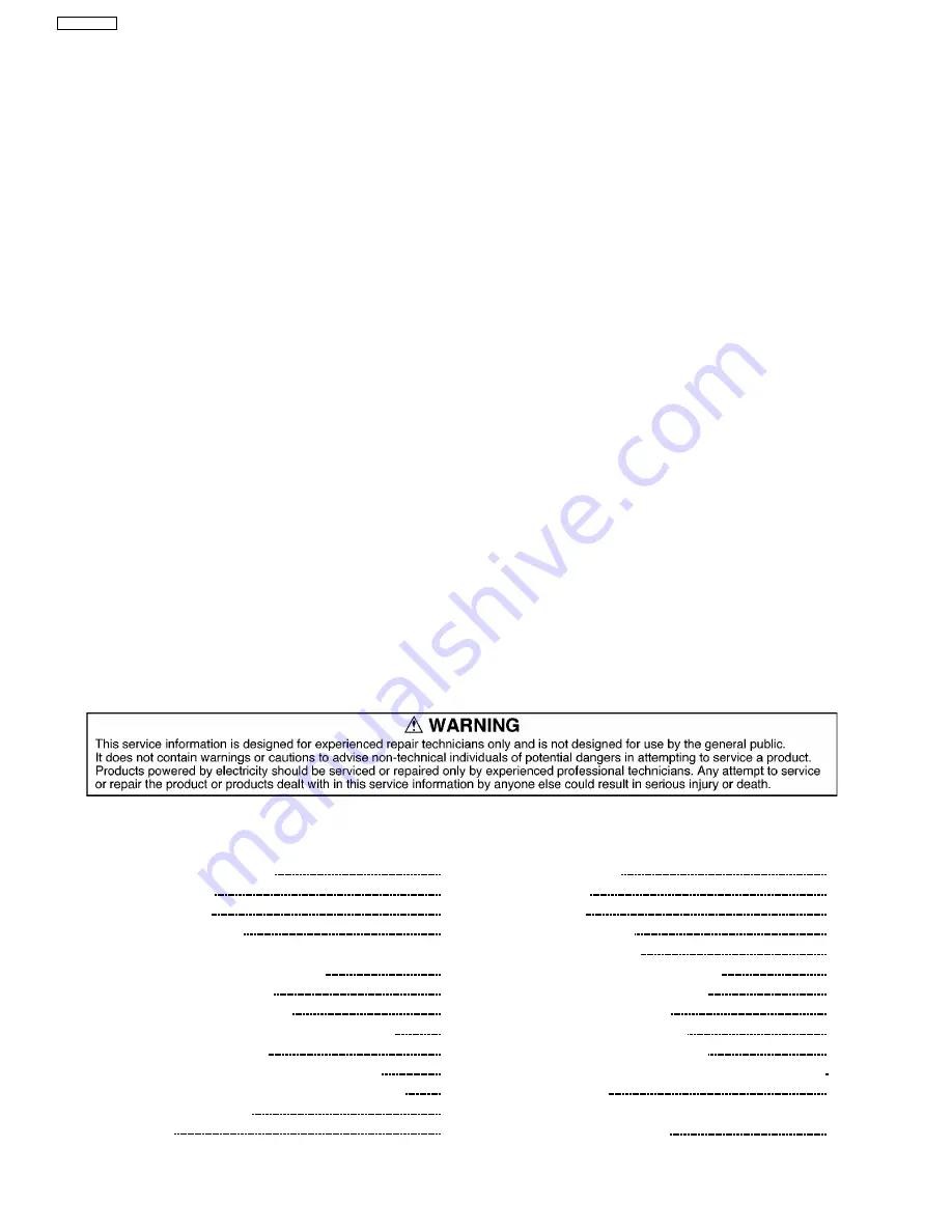 Panasonic SA-VK61 Service Manual Download Page 2