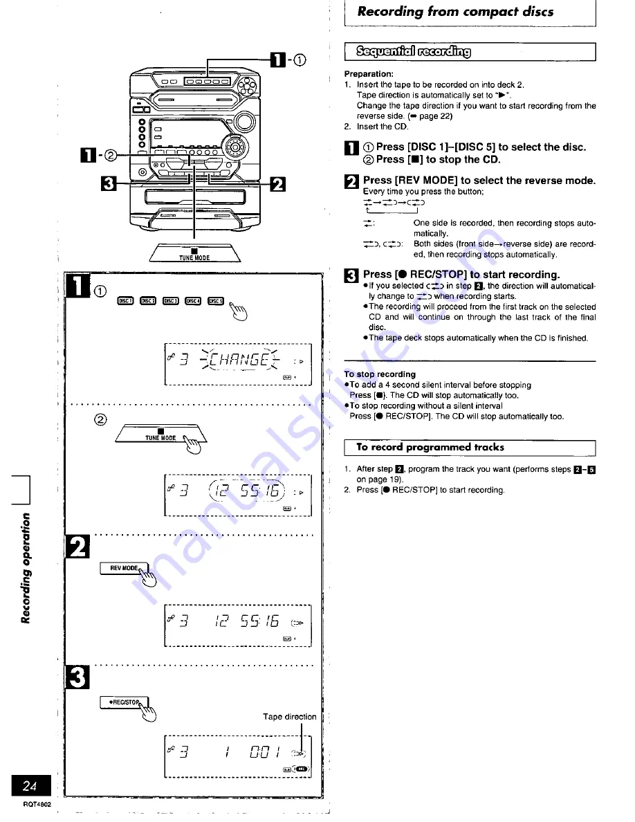 Panasonic SAAK57 - MINI HES W/CD-P Скачать руководство пользователя страница 24