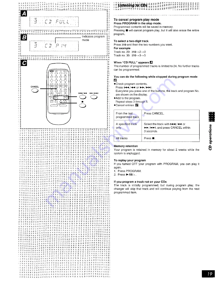 Panasonic SAAK75 - MINI HES W/CD-P Operating Instructions Manual Download Page 19