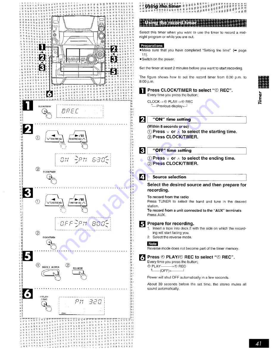 Panasonic SAAK75 - MINI HES W/CD-P Operating Instructions Manual Download Page 41