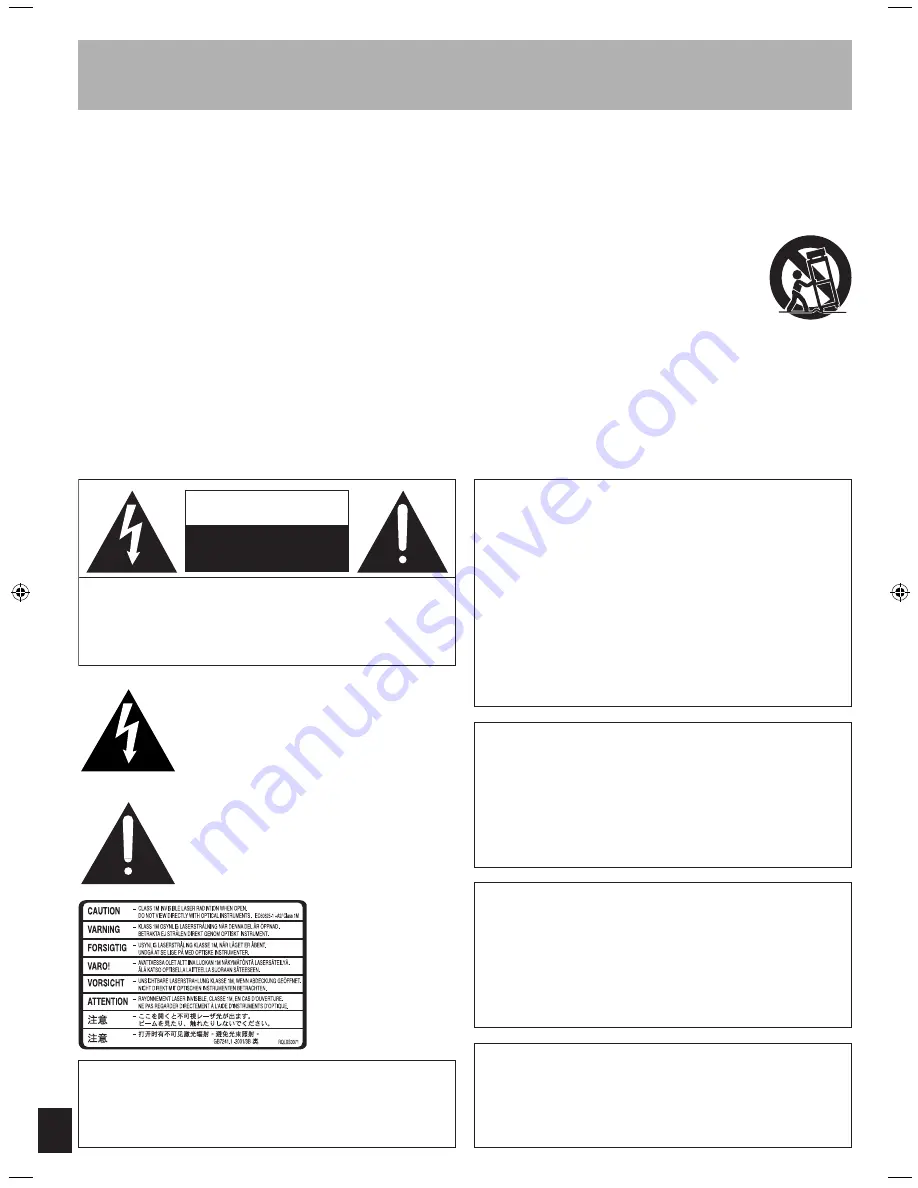 Panasonic SAHC3 - COMPACT STEREO SYSTEM Operating Instructions Manual Download Page 2