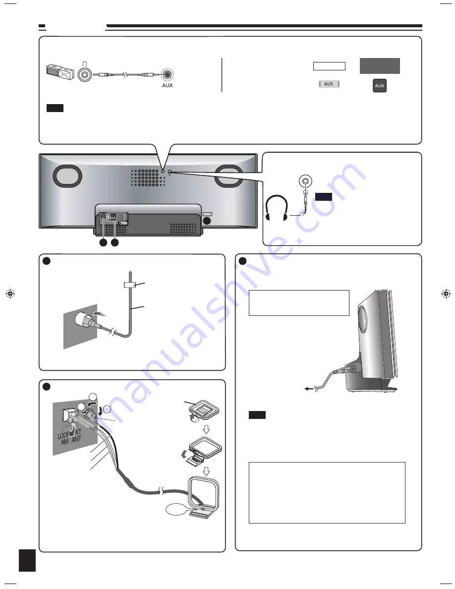 Panasonic SAHC3 - COMPACT STEREO SYSTEM Скачать руководство пользователя страница 4