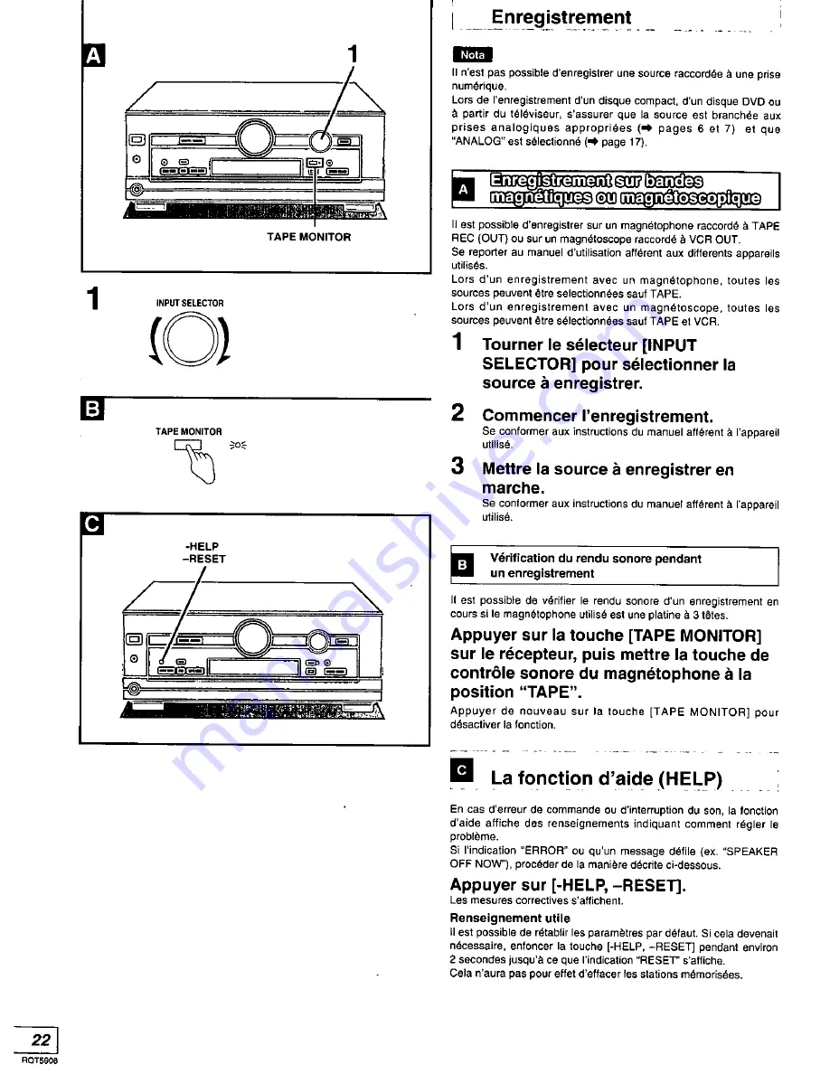 Panasonic SAHE7 - RECEIVER Operating Instructions Manual Download Page 48