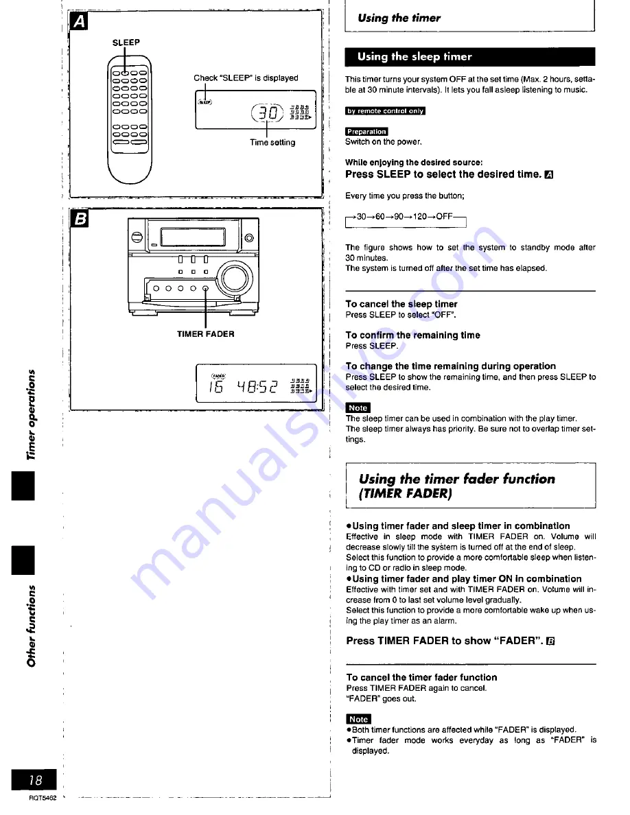 Panasonic SAPM03 - MINI HES W/CD PLAYER Operating Instructions Manual Download Page 18