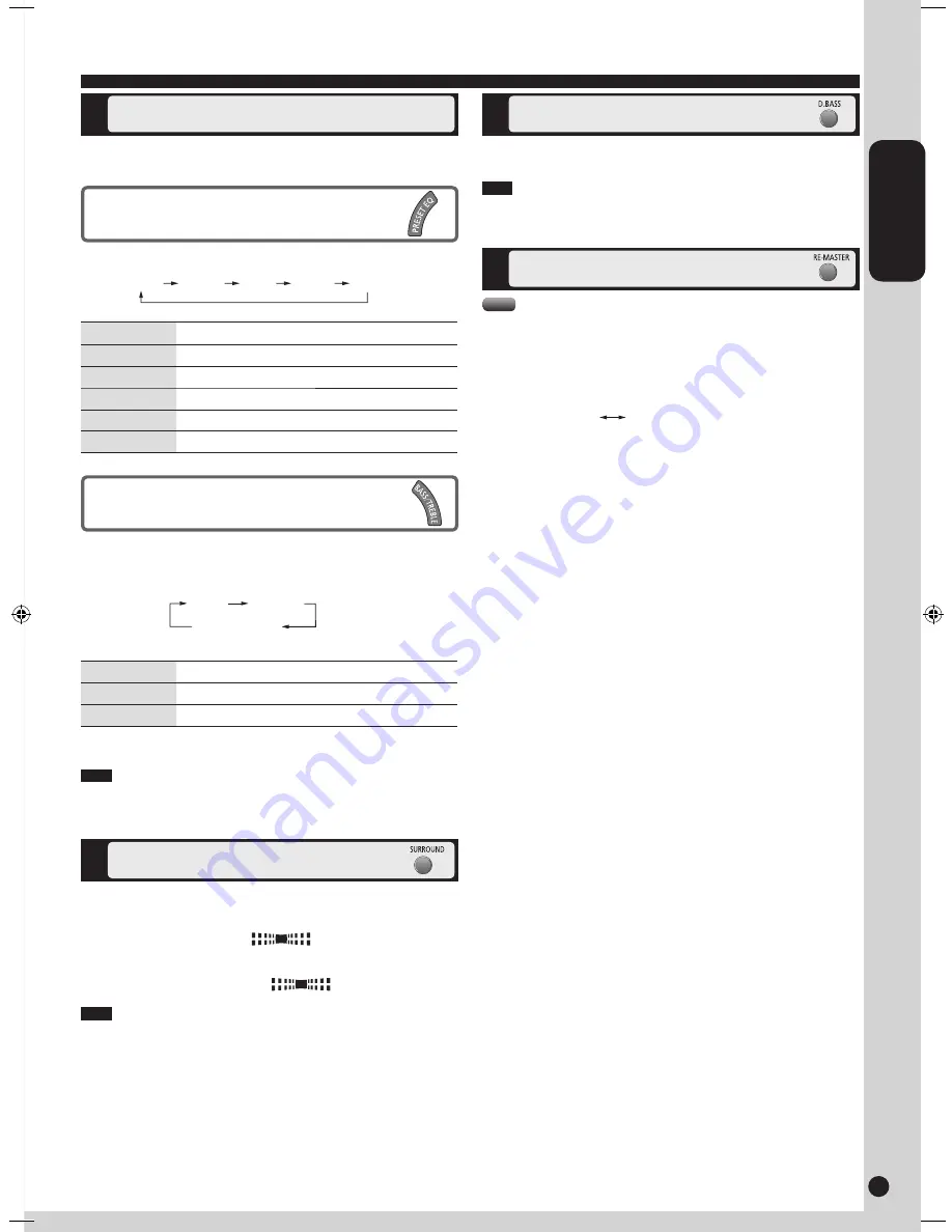 Panasonic SAPM38 - CD STEREO SYSTEM Operating Instructions Manual Download Page 11