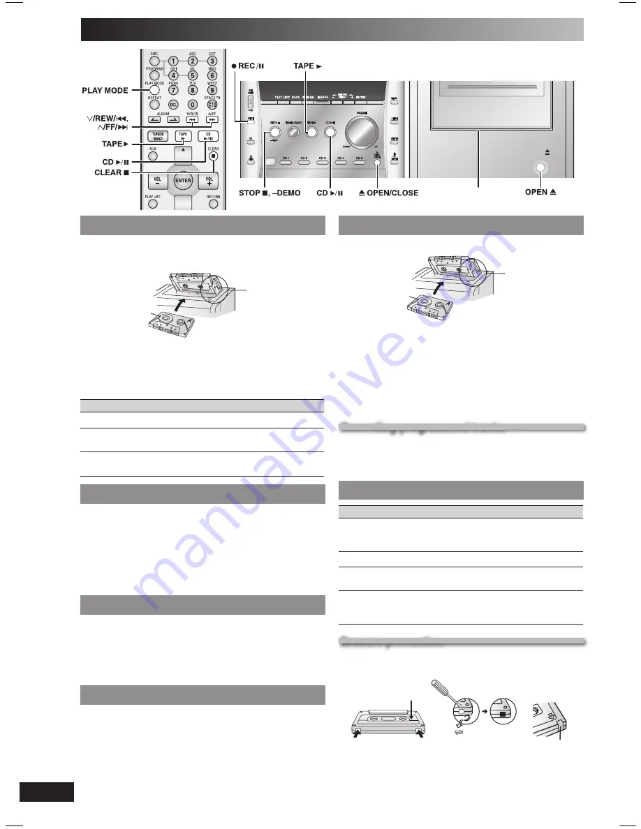 Panasonic SAPM41 - MINI HES W/CD PLAYER Operating Instructions Manual Download Page 12