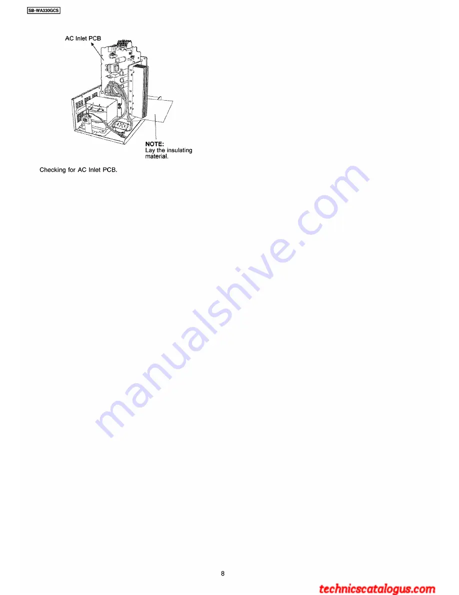 Panasonic SB-WA330GCS Service Manual Download Page 8