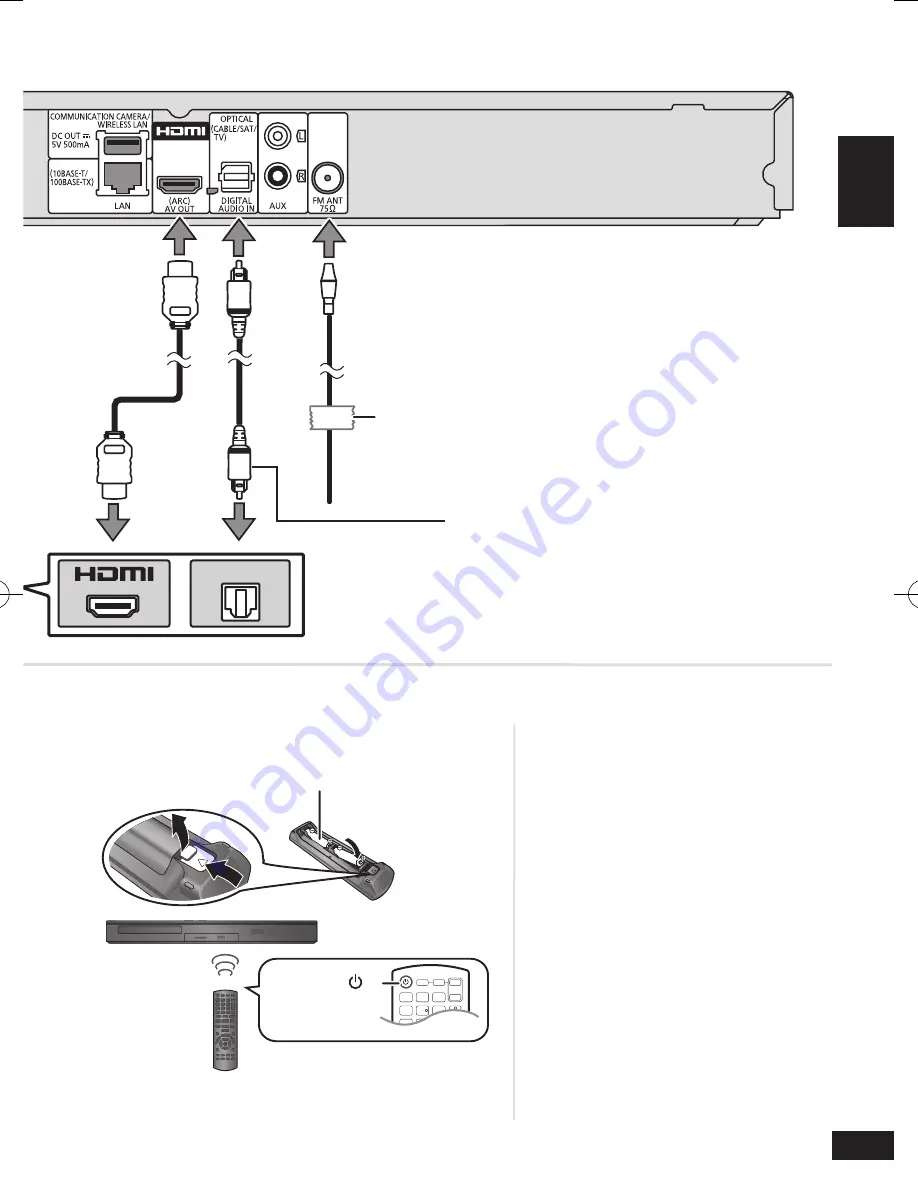 Panasonic SC-BTT195 Easy Setting Manual Download Page 5