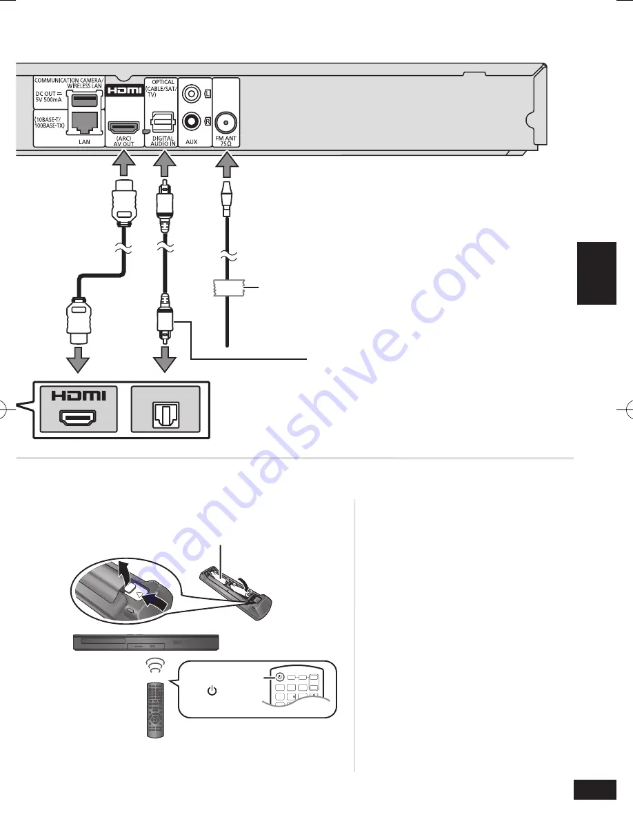 Panasonic SC-BTT195 Easy Setting Manual Download Page 13