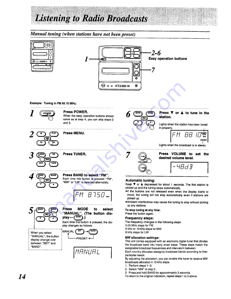 Panasonic SC-CH150 Operating Instructions Manual Download Page 14