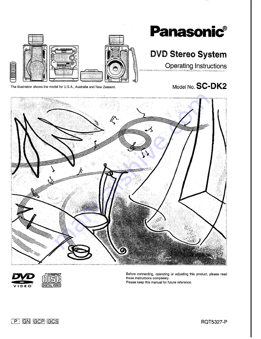 Panasonic SC-DK2 Скачать руководство пользователя страница 1