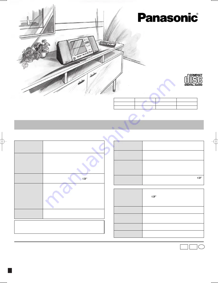 Panasonic SC-EN27 Operating Instructions Manual Download Page 1