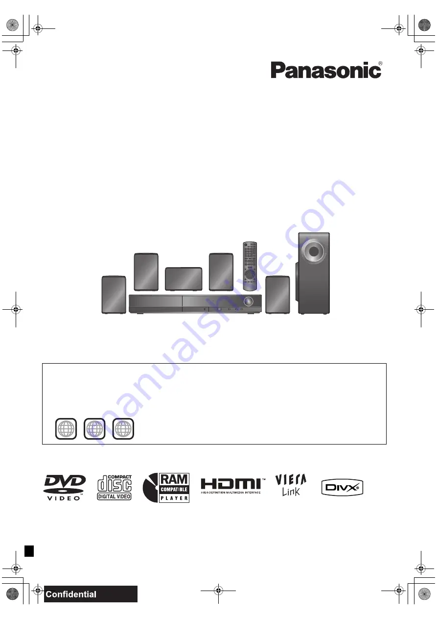 Panasonic SC-PT170 Operating Instructions Manual Download Page 1