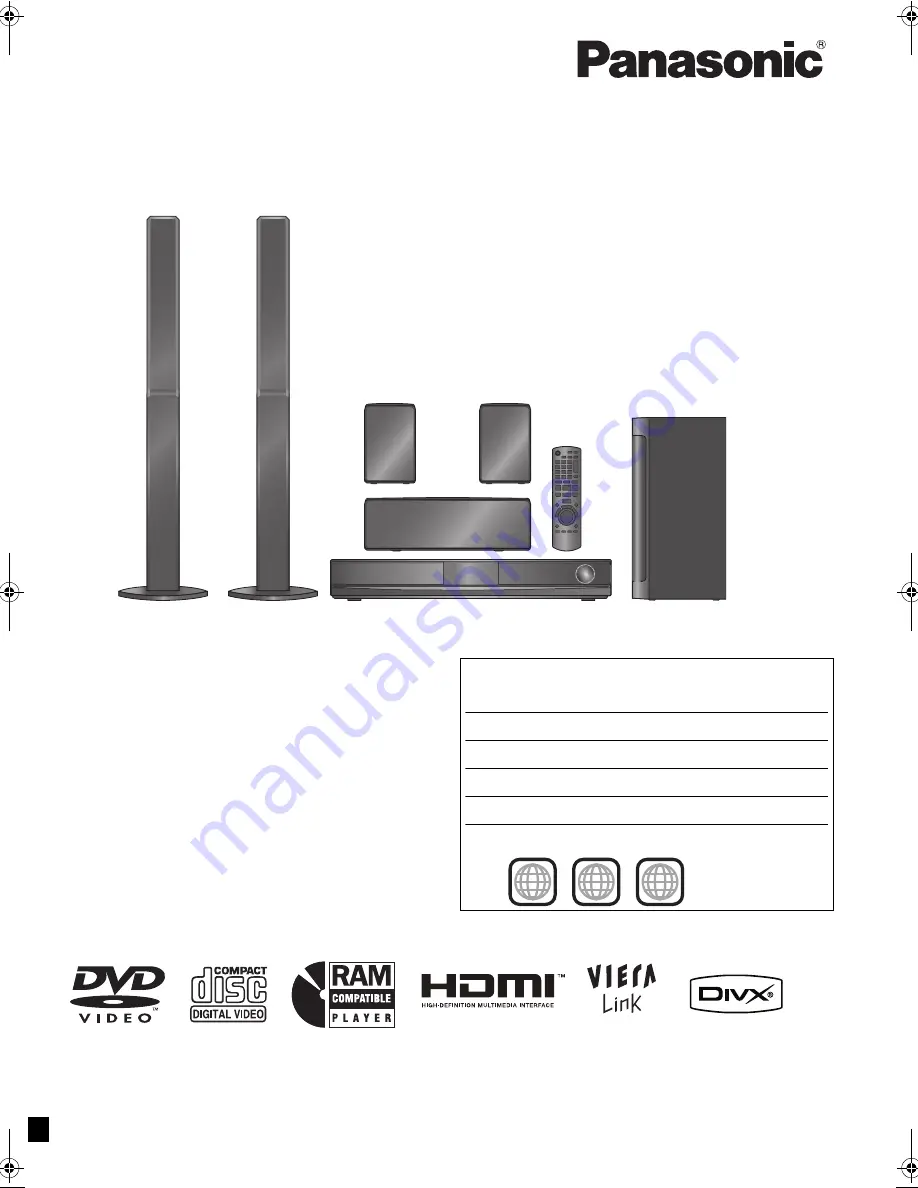 Panasonic SC-PT570 Скачать руководство пользователя страница 1