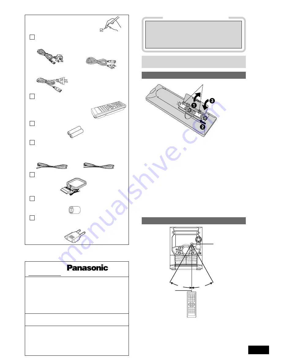 Panasonic SCAK220 - MINI HES W/CD PLAYER Operating Instructions Manual Download Page 3