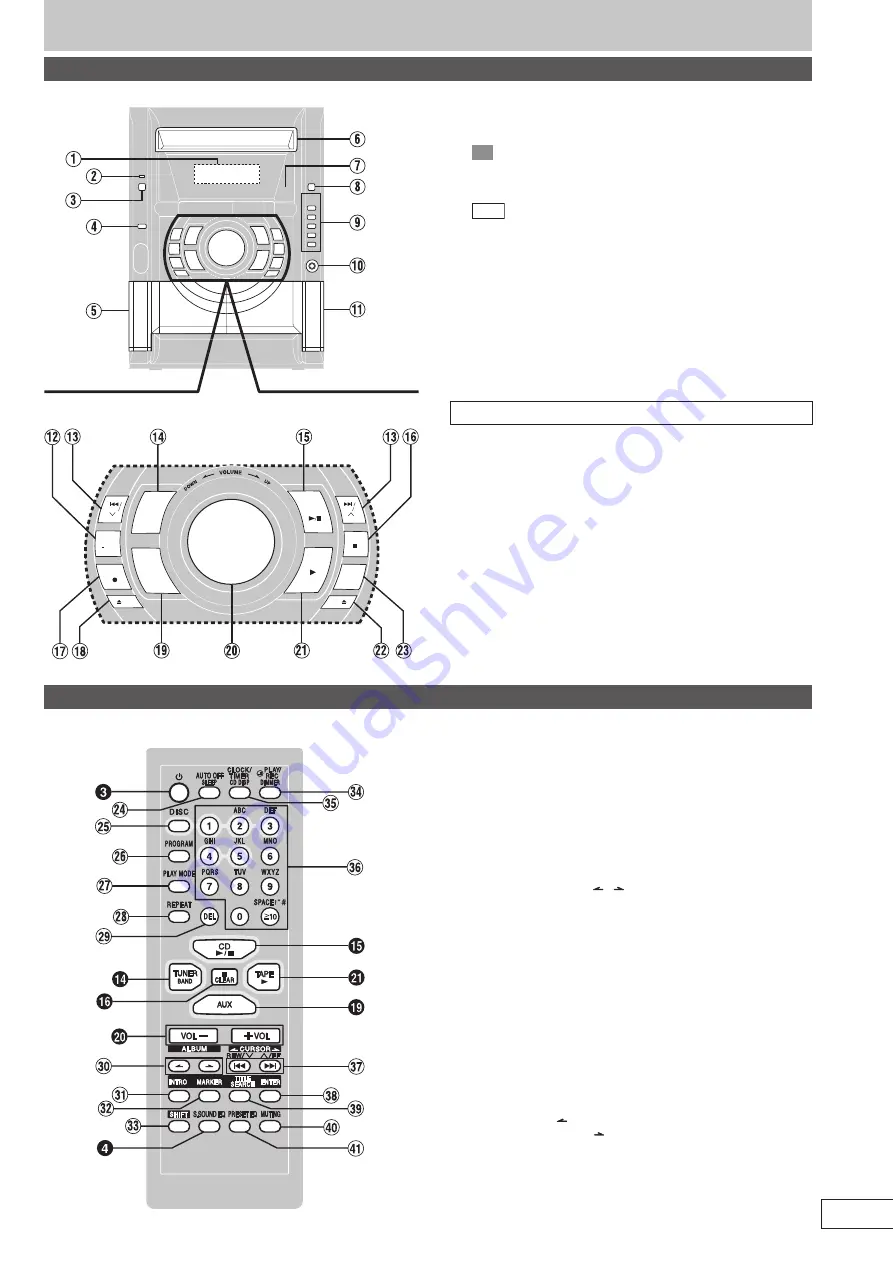 Panasonic SCAK230 - MINI HES W/CD PLAYER Скачать руководство пользователя страница 21