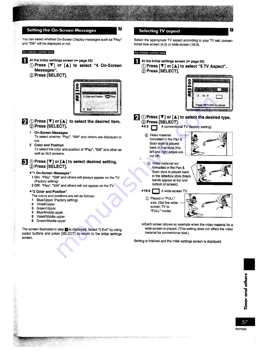 Panasonic SCDV150 - MINISYS 5-D DVD CHGR Скачать руководство пользователя страница 56