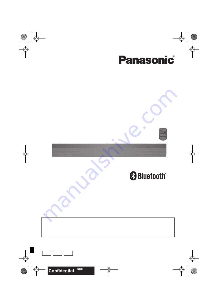 Panasonic SCHTB170 Operating Instructions Manual Download Page 1