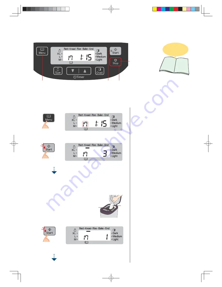 Panasonic SD-ZB2512 Operating Instructions And Recipes Download Page 244