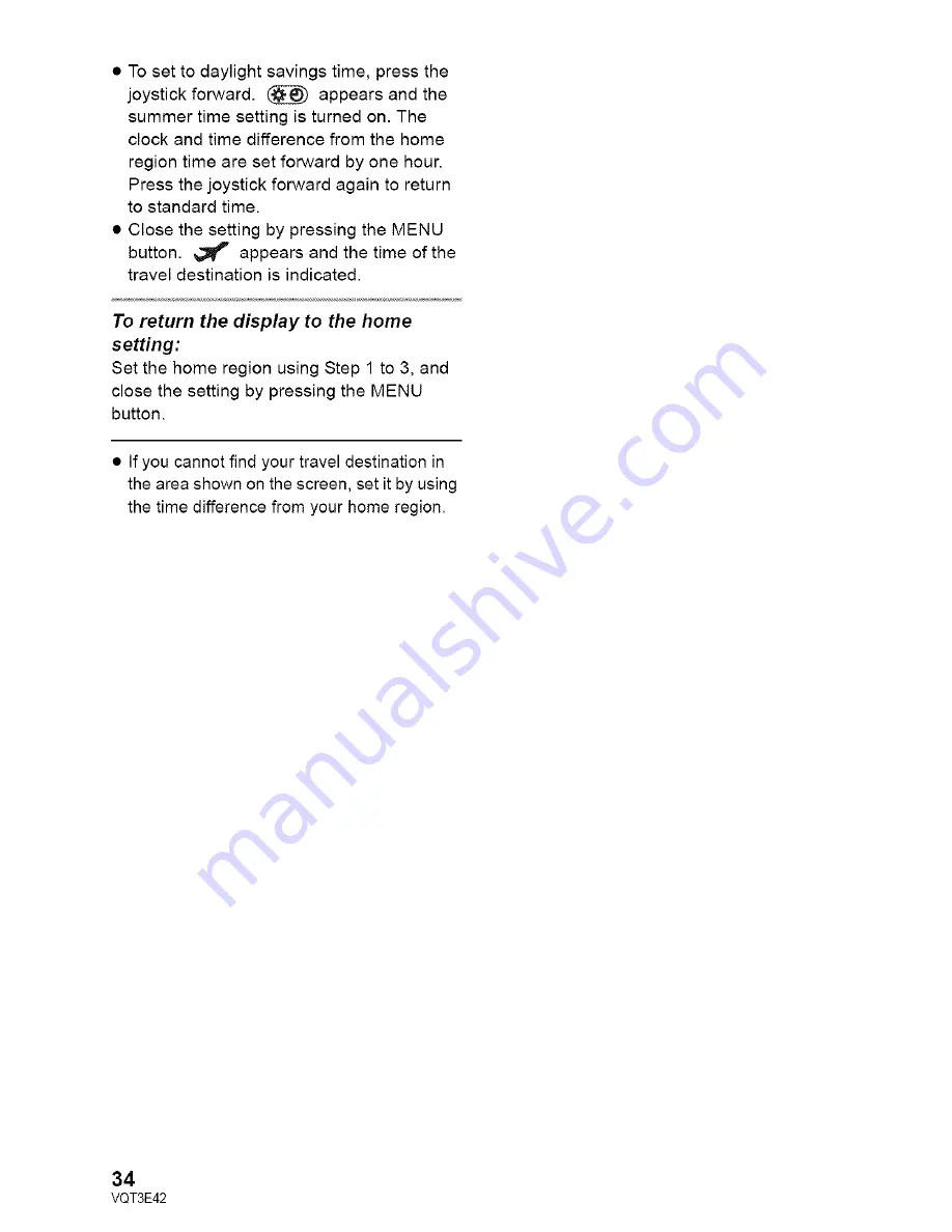 Panasonic SDR-H100P Owner'S Manual Download Page 34