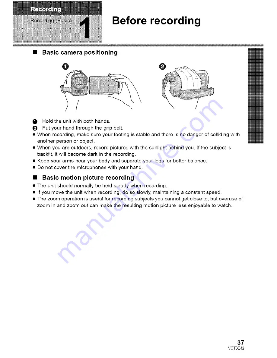 Panasonic SDR-H100P Owner'S Manual Download Page 37