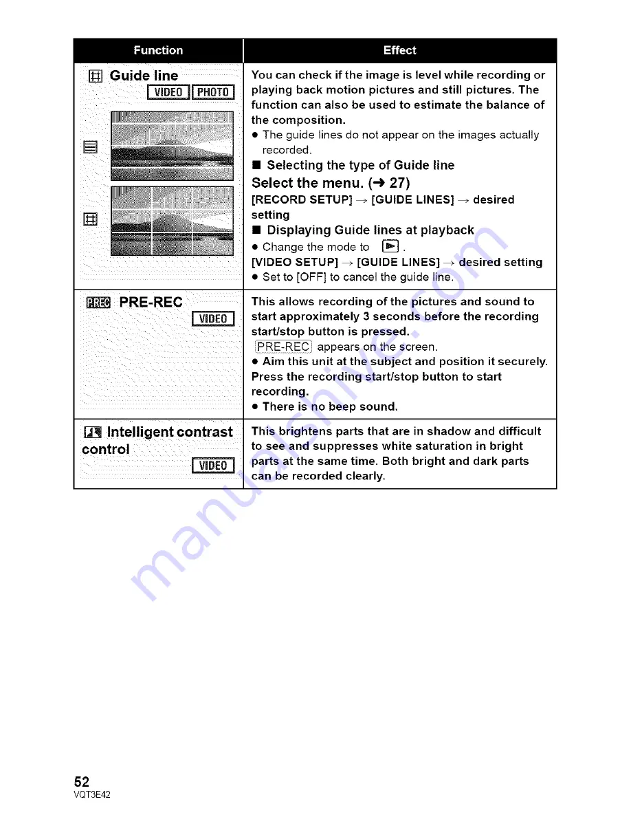 Panasonic SDR-H100P Owner'S Manual Download Page 52