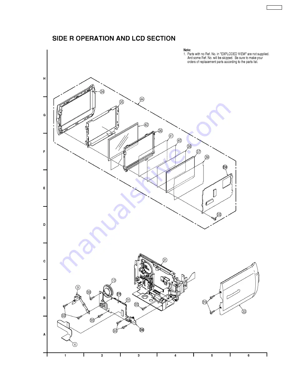 Panasonic SDR-H20E Service Manual Download Page 71