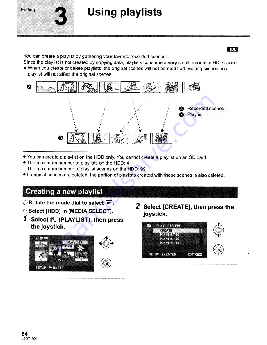 Panasonic SDR-H60P/PC Operating Instructions Manual Download Page 64