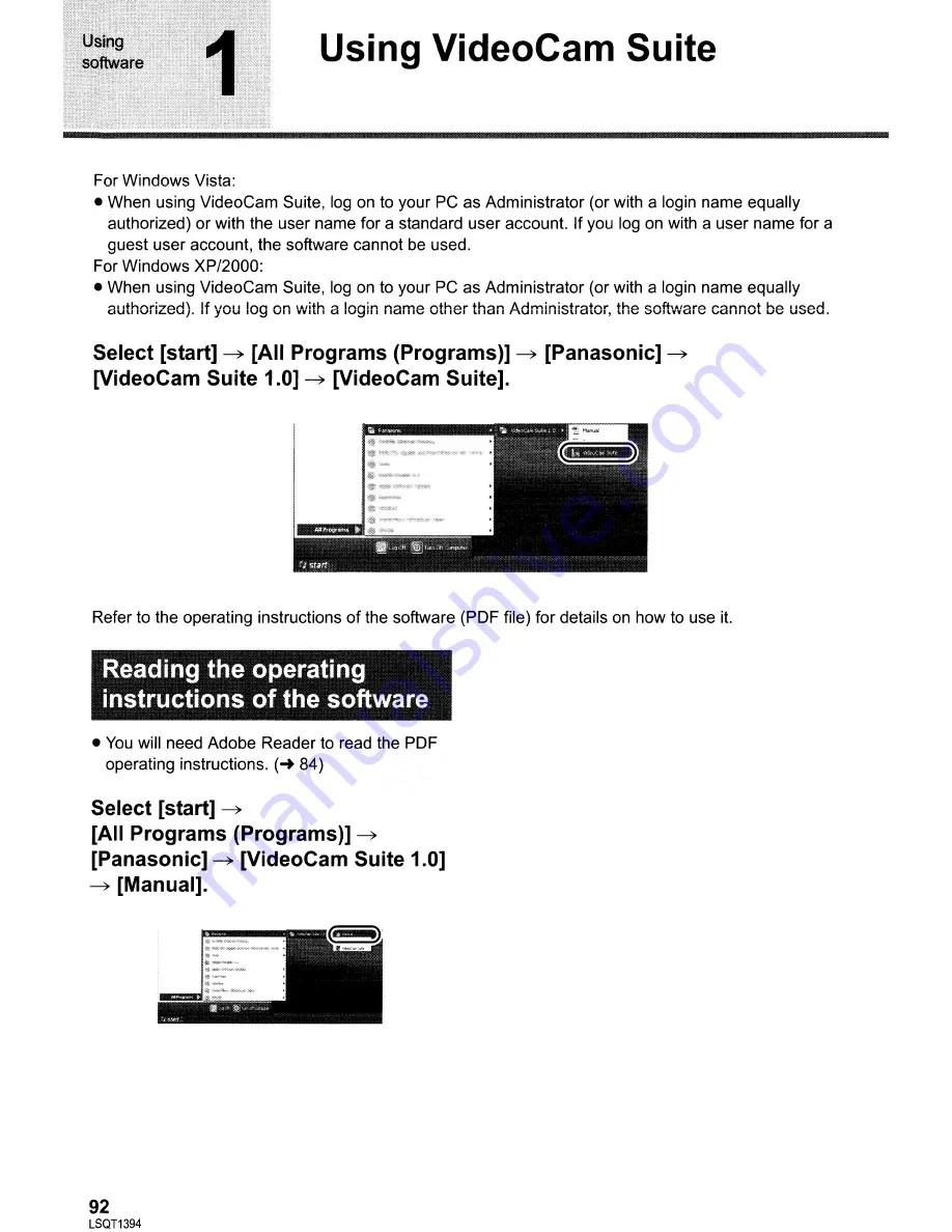 Panasonic SDR-H60P/PC Operating Instructions Manual Download Page 92