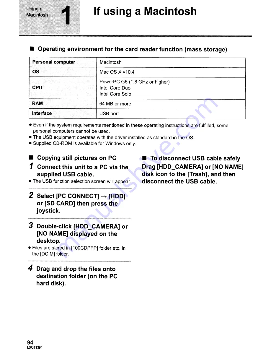 Panasonic SDR-H60P/PC Operating Instructions Manual Download Page 94