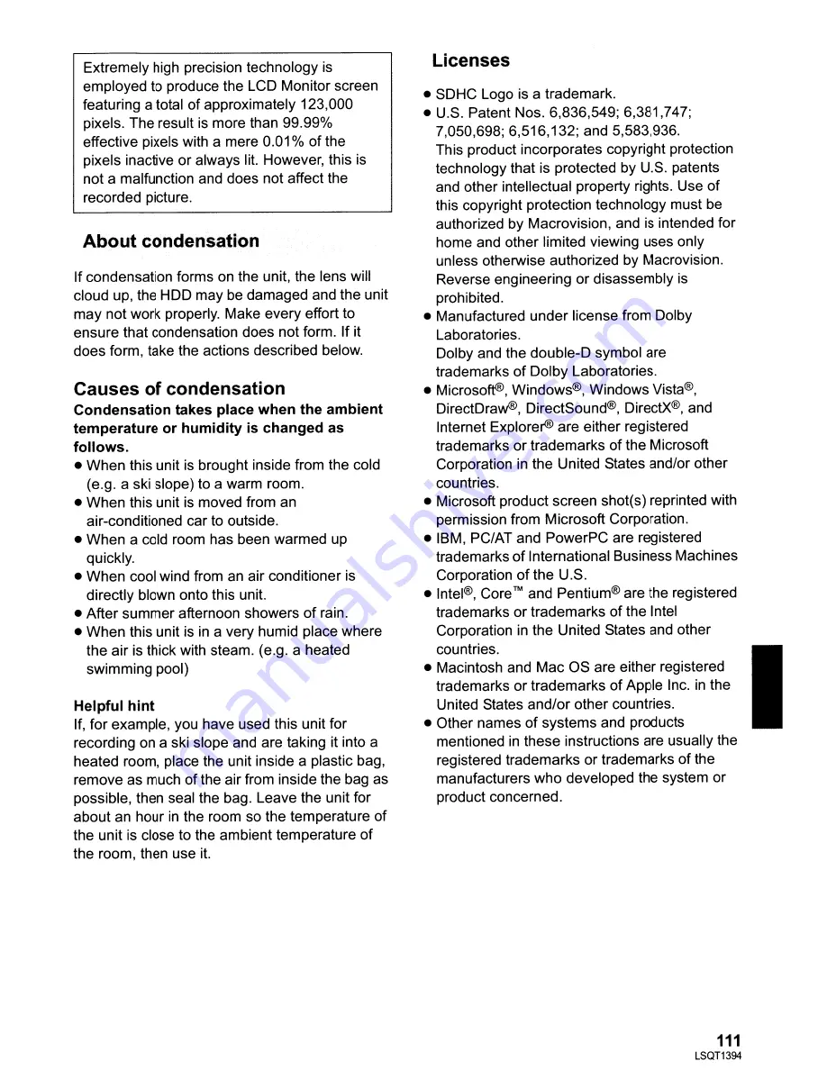 Panasonic SDR-H60P/PC Operating Instructions Manual Download Page 111