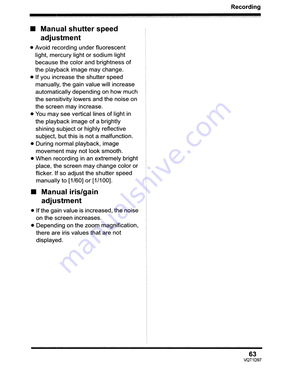 Panasonic SDR-S10P Operating Instructions Manual Download Page 63