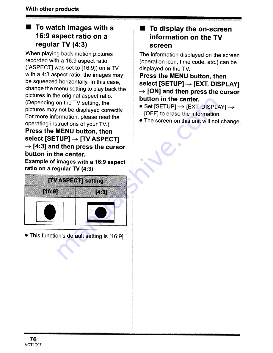 Panasonic SDR-S10P Operating Instructions Manual Download Page 76