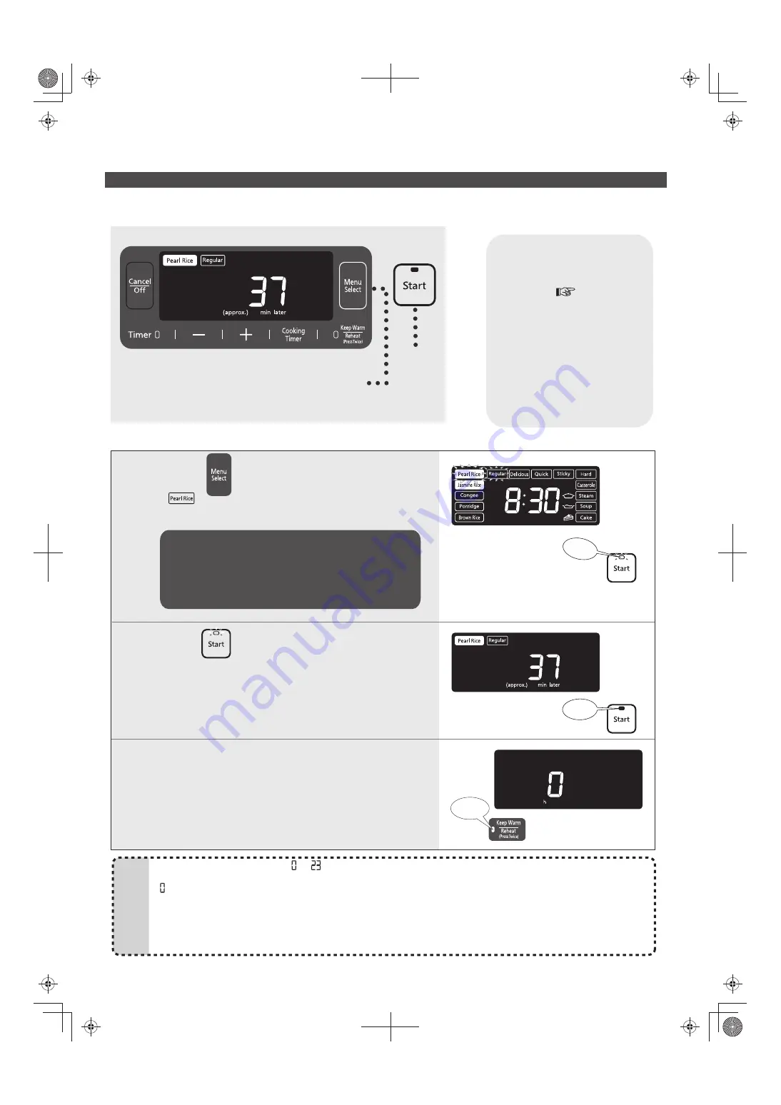 Panasonic SR-AFM187 Operating Instructions Manual Download Page 12