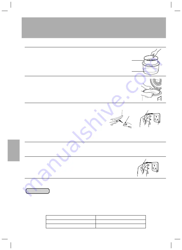 Panasonic SR-JN105 Operating Instructions Manual Download Page 26