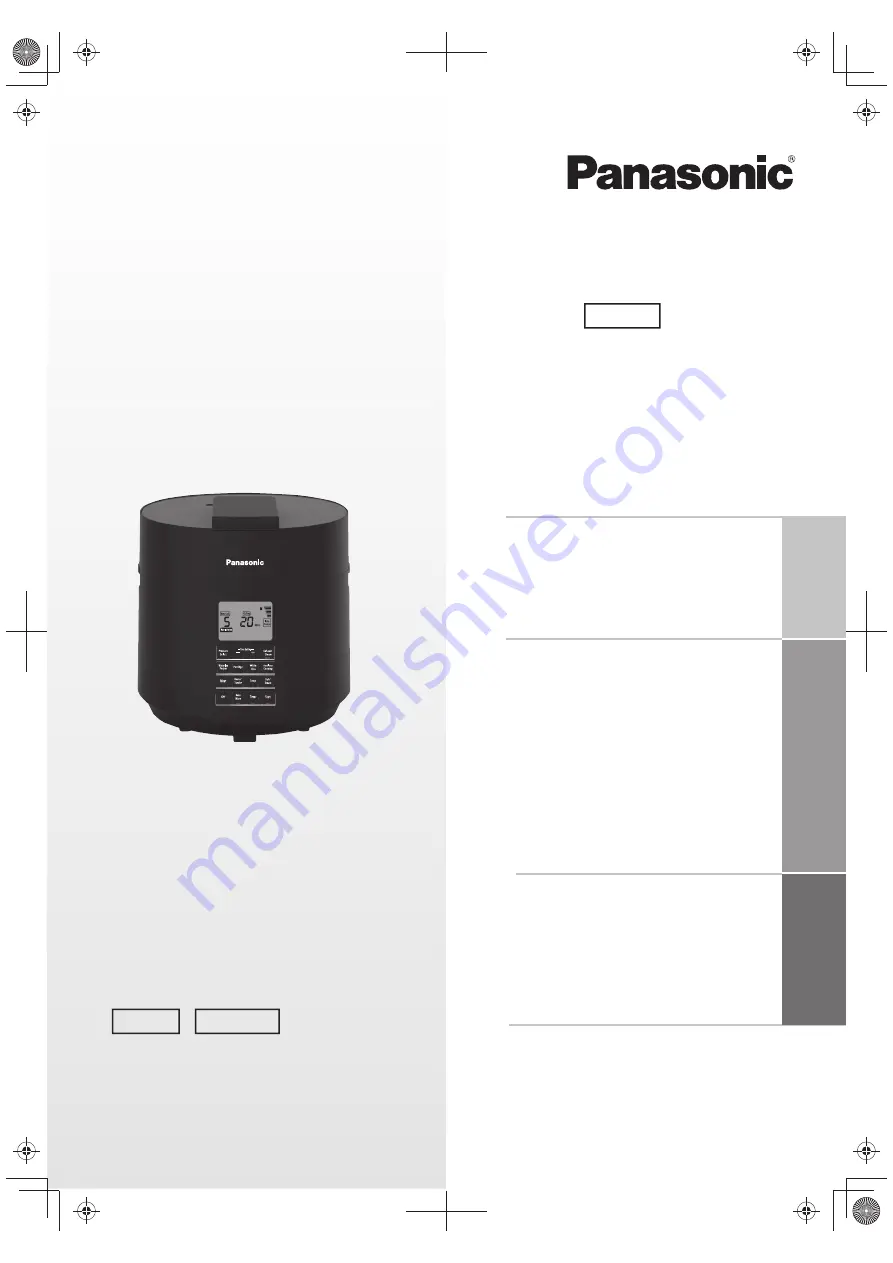 Panasonic SR-PS508 Скачать руководство пользователя страница 27