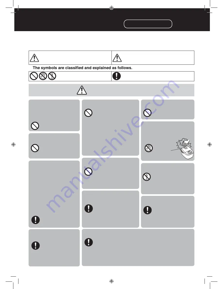 Panasonic SR-ZG185 Operating Instructions Manual Download Page 2